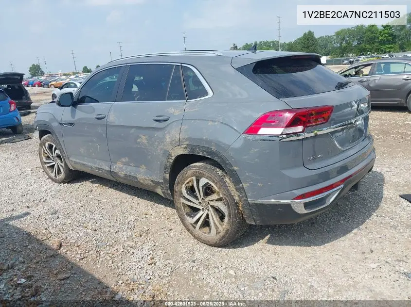 2022 Volkswagen Atlas Cross Sport 3.6L V6 Sel VIN: 1V2BE2CA7NC211503 Lot: 42601933