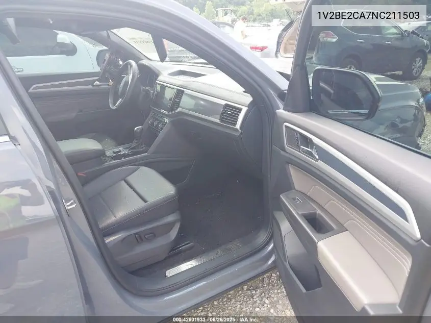 2022 Volkswagen Atlas Cross Sport 3.6L V6 Sel VIN: 1V2BE2CA7NC211503 Lot: 42601933