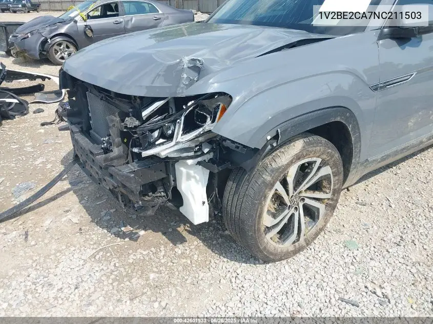 2022 Volkswagen Atlas Cross Sport 3.6L V6 Sel VIN: 1V2BE2CA7NC211503 Lot: 42601933