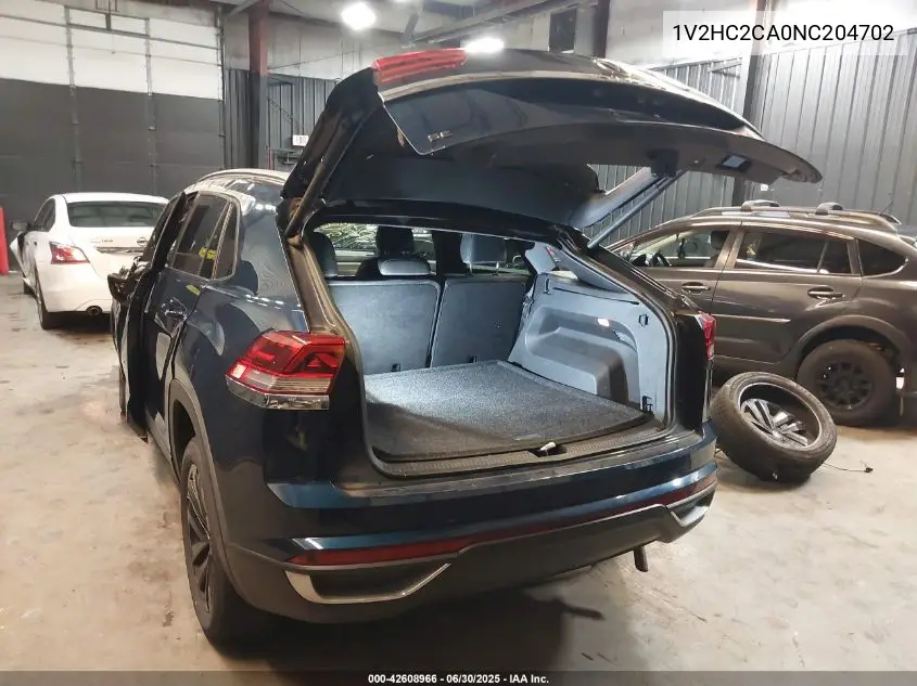 2022 Volkswagen Atlas Cross Sport 2.0T Se W/Technology VIN: 1V2HC2CA0NC204702 Lot: 42608966