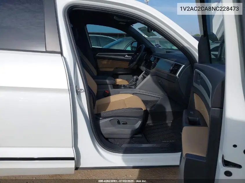 2022 Volkswagen Atlas Cross Sport 2.0T Sel R-Line Black VIN: 1V2AC2CA8NC228473 Lot: 42623093