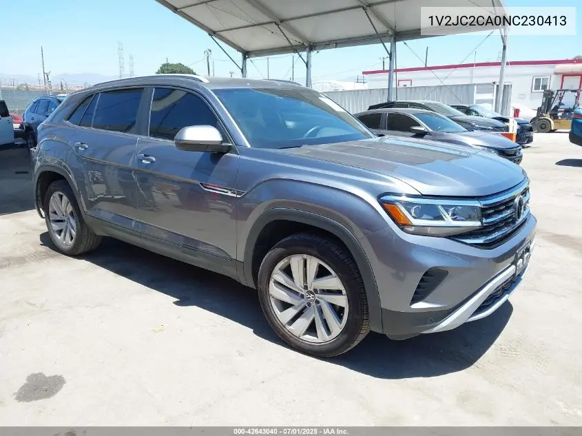 2022 Volkswagen Atlas Cross Sport 2.0T Se W/Technology VIN: 1V2JC2CA0NC230413 Lot: 42643040