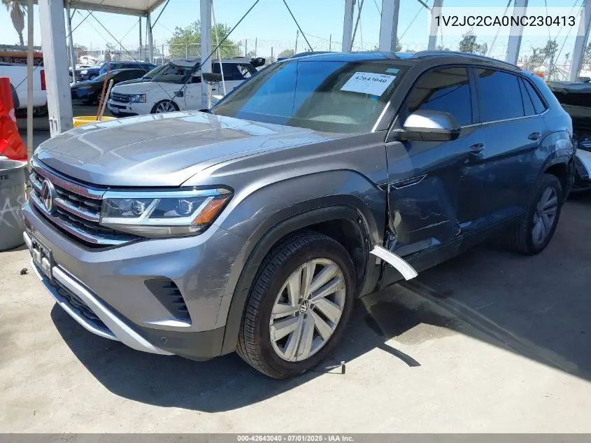 2022 Volkswagen Atlas Cross Sport 2.0T Se W/Technology VIN: 1V2JC2CA0NC230413 Lot: 42643040