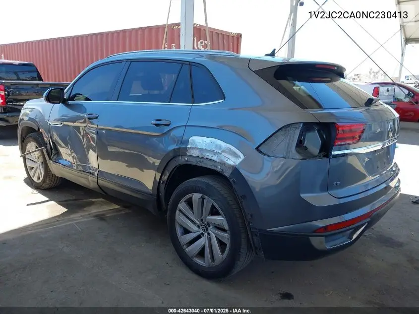 2022 Volkswagen Atlas Cross Sport 2.0T Se W/Technology VIN: 1V2JC2CA0NC230413 Lot: 42643040