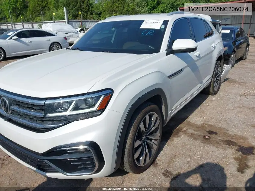 2022 Volkswagen Atlas Cross Sport 3.6L V6 Sel Premium R-Line VIN: 1V2FE2CA5NC206074 Lot: 42653991