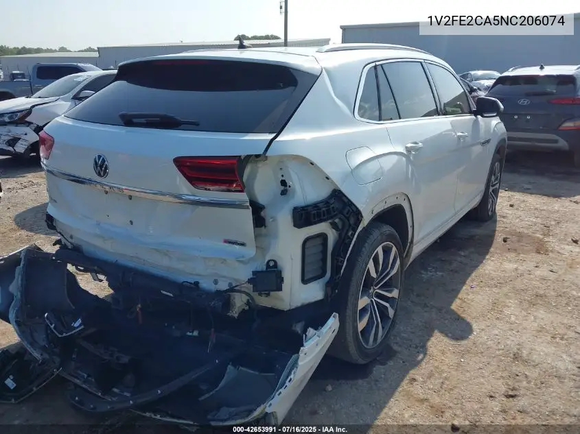 2022 Volkswagen Atlas Cross Sport 3.6L V6 Sel Premium R-Line VIN: 1V2FE2CA5NC206074 Lot: 42653991