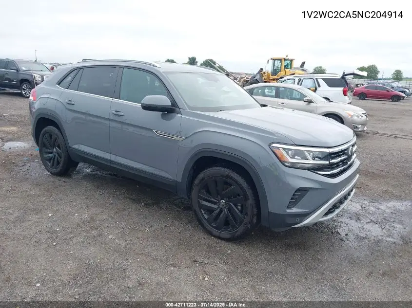 2022 Volkswagen Atlas Cross Sport 2.0T Se W/Technology VIN: 1V2WC2CA5NC204914 Lot: 42711223
