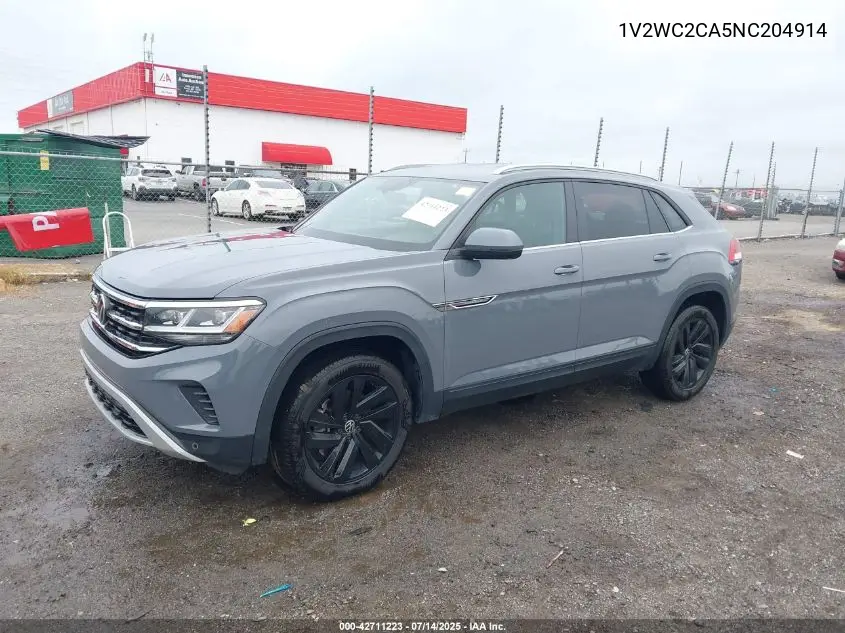 2022 Volkswagen Atlas Cross Sport 2.0T Se W/Technology VIN: 1V2WC2CA5NC204914 Lot: 42711223