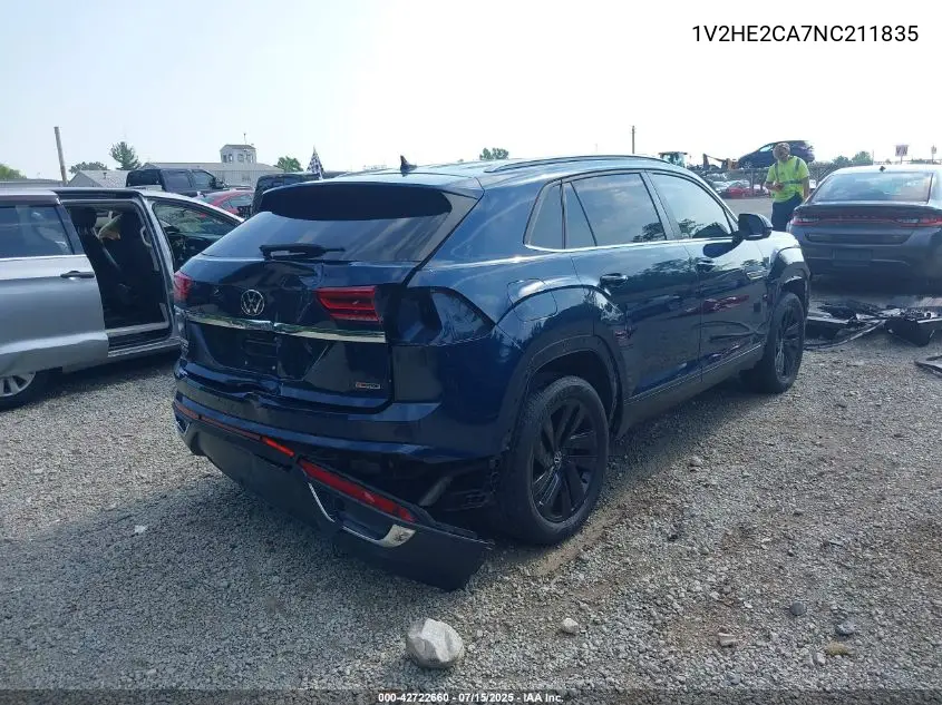 2022 Volkswagen Atlas Cross Sport 3.6L V6 Se W/Technology VIN: 1V2HE2CA7NC211835 Lot: 42722660