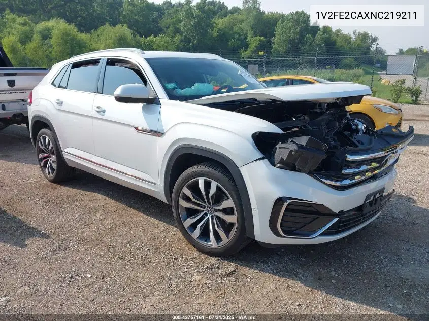 2022 Volkswagen Atlas Cross Sport 3.6L V6 Sel Premium R-Line VIN: 1V2FE2CAXNC219211 Lot: 42757161