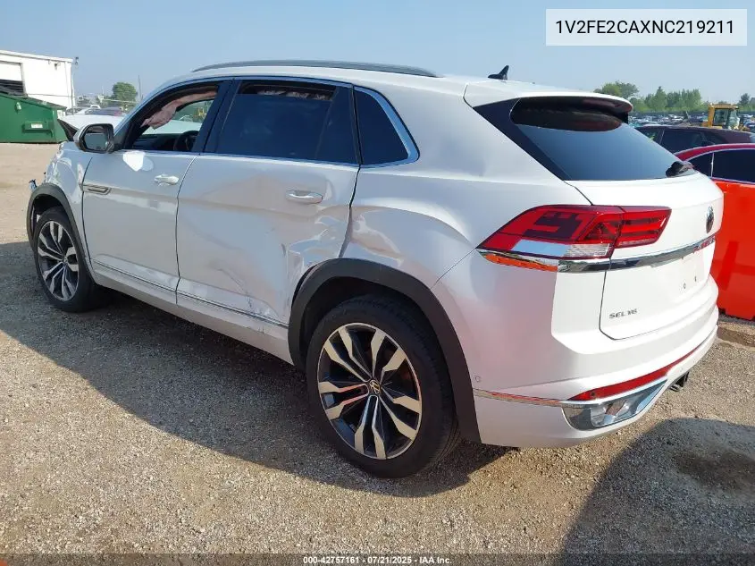 2022 Volkswagen Atlas Cross Sport 3.6L V6 Sel Premium R-Line VIN: 1V2FE2CAXNC219211 Lot: 42757161