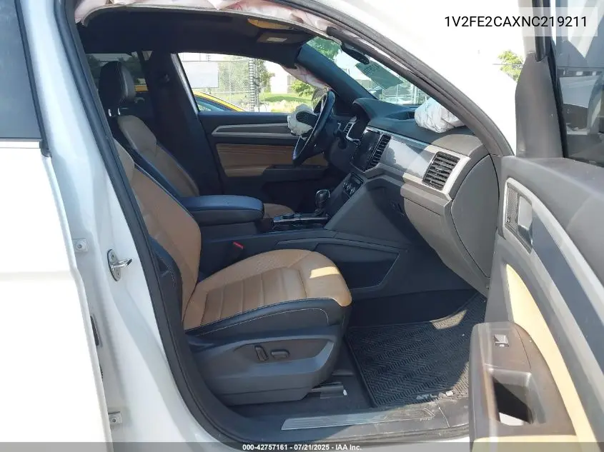 2022 Volkswagen Atlas Cross Sport 3.6L V6 Sel Premium R-Line VIN: 1V2FE2CAXNC219211 Lot: 42757161