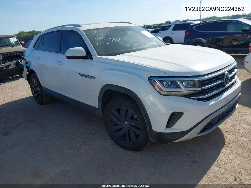 2022 Volkswagen Atlas Cross Sport 3.6L V6 Se W/Technology VIN: 1V2JE2CA9NC224362 Lot: 42763790