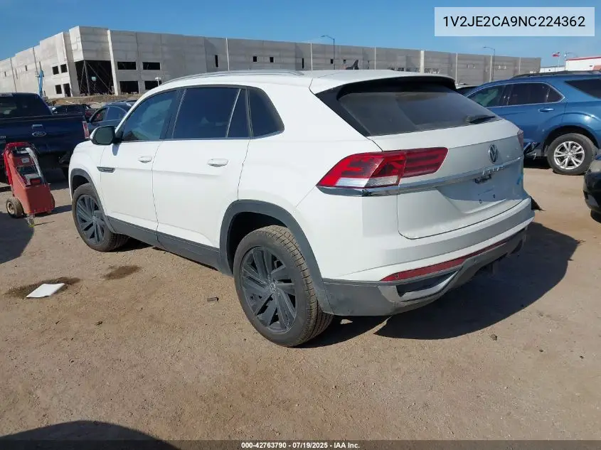 2022 Volkswagen Atlas Cross Sport 3.6L V6 Se W/Technology VIN: 1V2JE2CA9NC224362 Lot: 42763790
