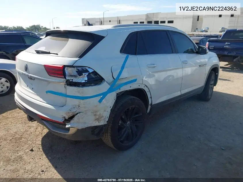 2022 Volkswagen Atlas Cross Sport 3.6L V6 Se W/Technology VIN: 1V2JE2CA9NC224362 Lot: 42763790