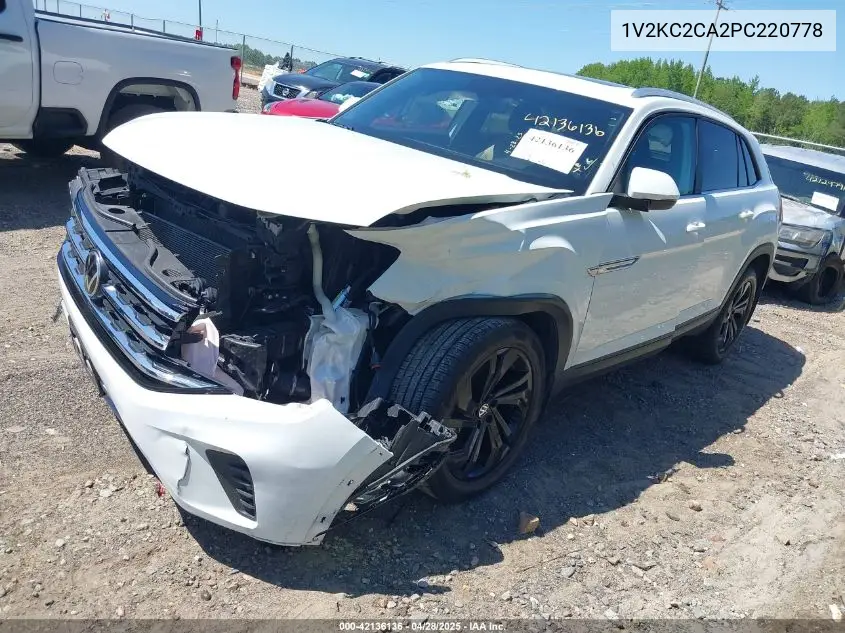2023 Volkswagen Atlas Cross Sport Se VIN: 1V2KC2CA2PC220778 Lot: 42136136