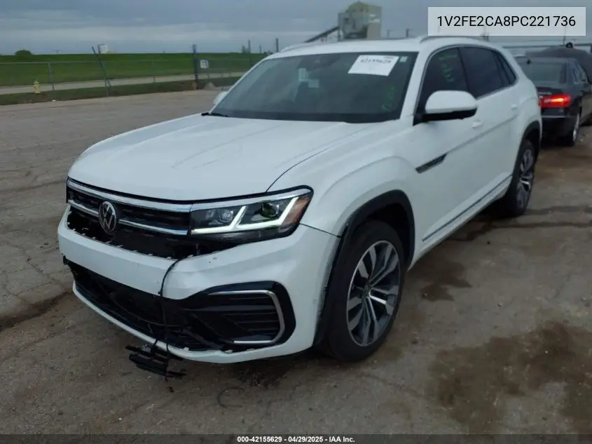 2023 Volkswagen Atlas Cross Sport 3.6L V6 Sel Premium R-Line VIN: 1V2FE2CA8PC221736 Lot: 42155629