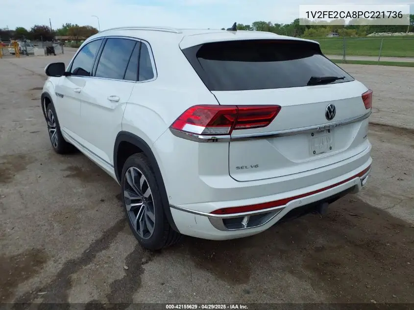 2023 Volkswagen Atlas Cross Sport 3.6L V6 Sel Premium R-Line VIN: 1V2FE2CA8PC221736 Lot: 42155629