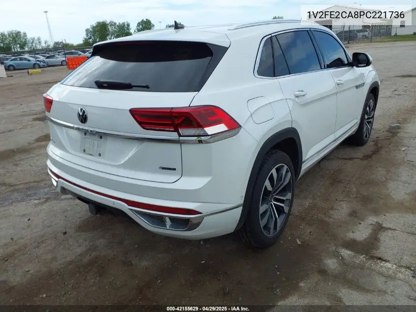 2023 Volkswagen Atlas Cross Sport 3.6L V6 Sel Premium R-Line VIN: 1V2FE2CA8PC221736 Lot: 42155629
