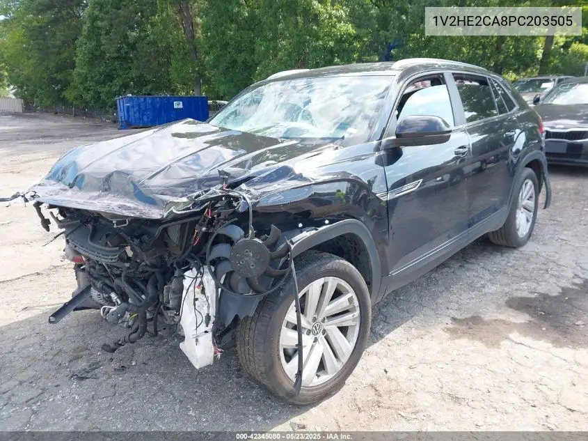 2023 Volkswagen Atlas Cross Sport 3.6L V6 Se W/Technology VIN: 1V2HE2CA8PC203505 Lot: 42345080