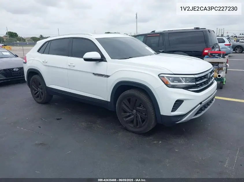 2023 Volkswagen Atlas Cross Sport 3.6L V6 Se W/Technology VIN: 1V2JE2CA3PC227230 Lot: 42435466