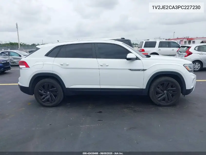2023 Volkswagen Atlas Cross Sport 3.6L V6 Se W/Technology VIN: 1V2JE2CA3PC227230 Lot: 42435466