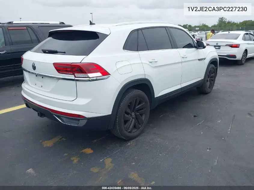 2023 Volkswagen Atlas Cross Sport 3.6L V6 Se W/Technology VIN: 1V2JE2CA3PC227230 Lot: 42435466