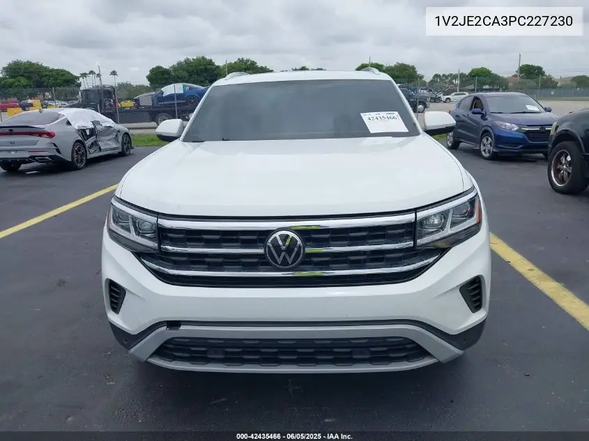 2023 Volkswagen Atlas Cross Sport 3.6L V6 Se W/Technology VIN: 1V2JE2CA3PC227230 Lot: 42435466