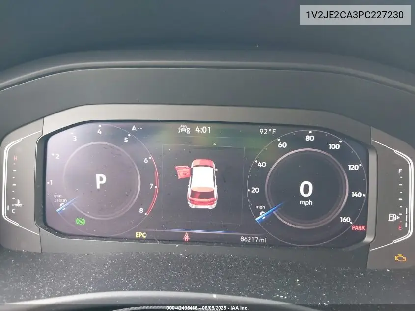 2023 Volkswagen Atlas Cross Sport 3.6L V6 Se W/Technology VIN: 1V2JE2CA3PC227230 Lot: 42435466