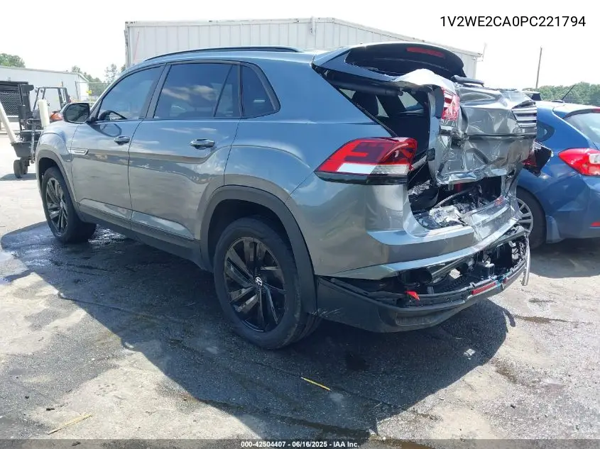 2023 Volkswagen Atlas Cross Sport 3.6L V6 Se W/Technology VIN: 1V2WE2CA0PC221794 Lot: 42504407