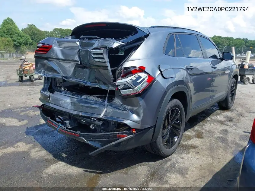 2023 Volkswagen Atlas Cross Sport 3.6L V6 Se W/Technology VIN: 1V2WE2CA0PC221794 Lot: 42504407