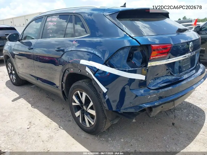 2023 Volkswagen Atlas Cross Sport 2.0T Se VIN: 1V2DC2CA6PC202678 Lot: 42509388