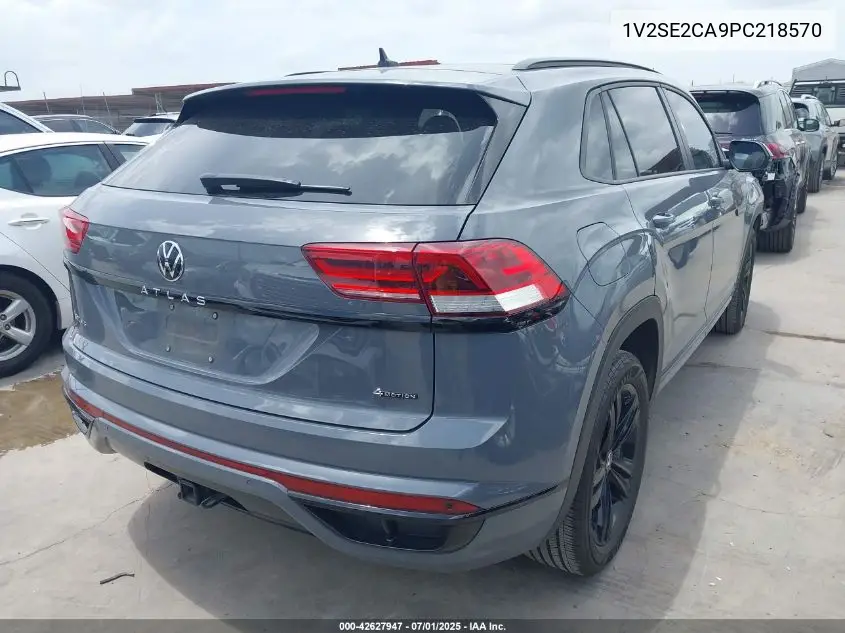 2023 Volkswagen Atlas Cross Sport 3.6L V6 Sel/3.6L V6 Sel R-Line Black VIN: 1V2SE2CA9PC218570 Lot: 42627947