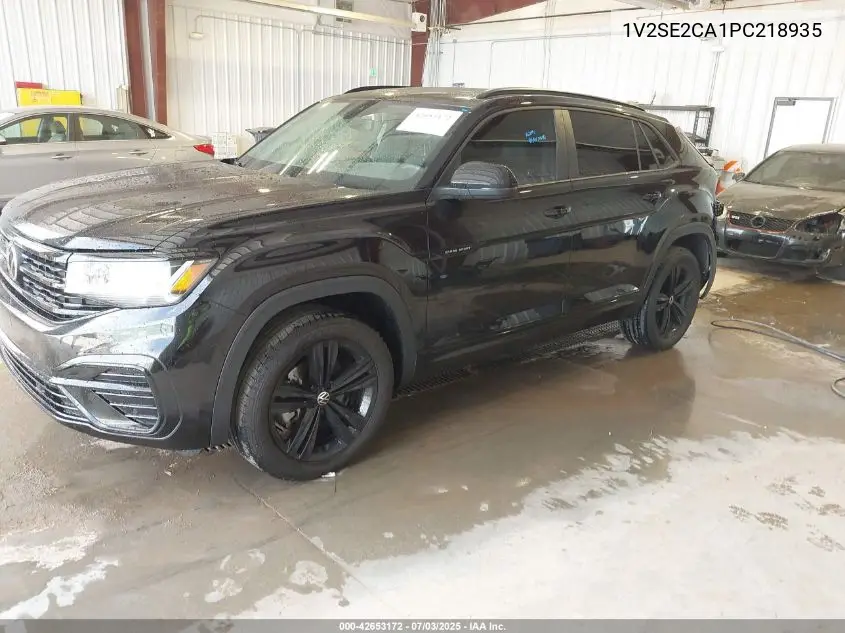 2023 Volkswagen Atlas Cross Sport 3.6L V6 Sel/3.6L V6 Sel R-Line Black VIN: 1V2SE2CA1PC218935 Lot: 42653172