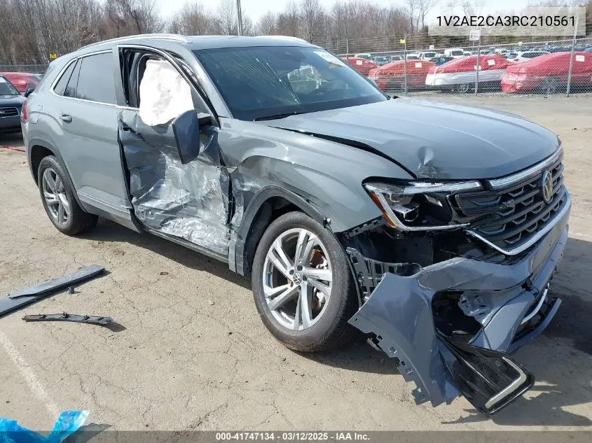 2024 Volkswagen Atlas Cross Sport 2.0T Sel R-Line VIN: 1V2AE2CA3RC210561 Lot: 41747134
