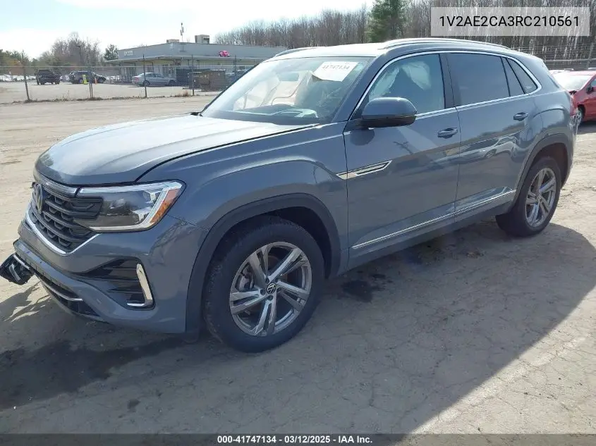 2024 Volkswagen Atlas Cross Sport 2.0T Sel R-Line VIN: 1V2AE2CA3RC210561 Lot: 41747134