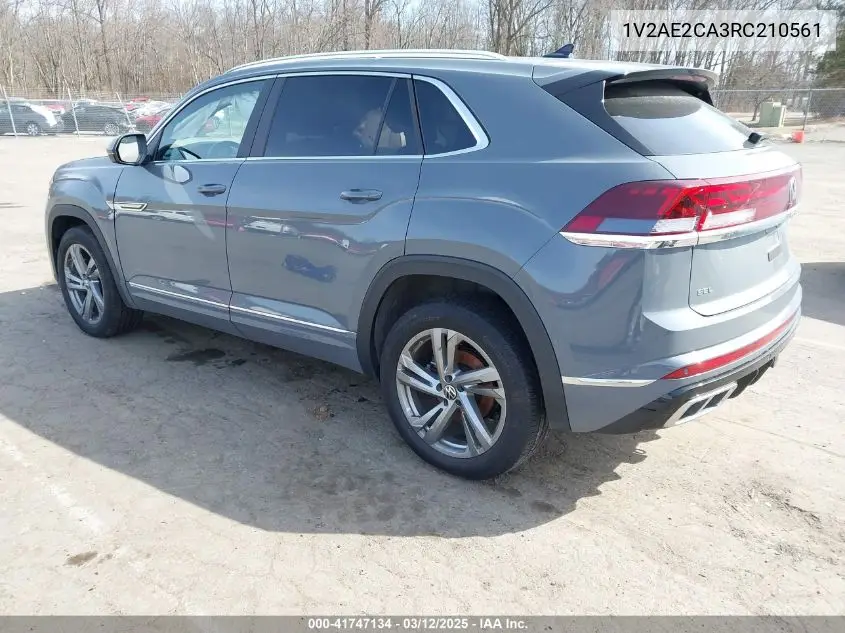 2024 Volkswagen Atlas Cross Sport 2.0T Sel R-Line VIN: 1V2AE2CA3RC210561 Lot: 41747134
