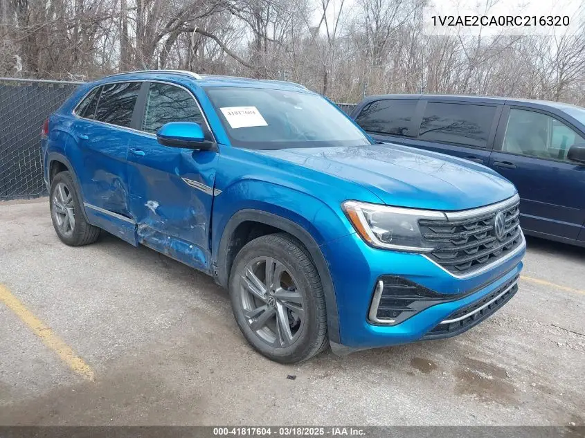 2024 Volkswagen Atlas Cross Sport 2.0T Sel R-Line VIN: 1V2AE2CA0RC216320 Lot: 41817604