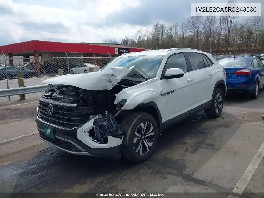 2024 Volkswagen Atlas Cross Sport 2.0T Se VIN: 1V2LE2CA5RC243036 Lot: 41860475