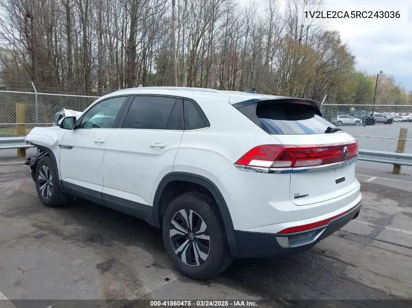 2024 Volkswagen Atlas Cross Sport 2.0T Se VIN: 1V2LE2CA5RC243036 Lot: 41860475