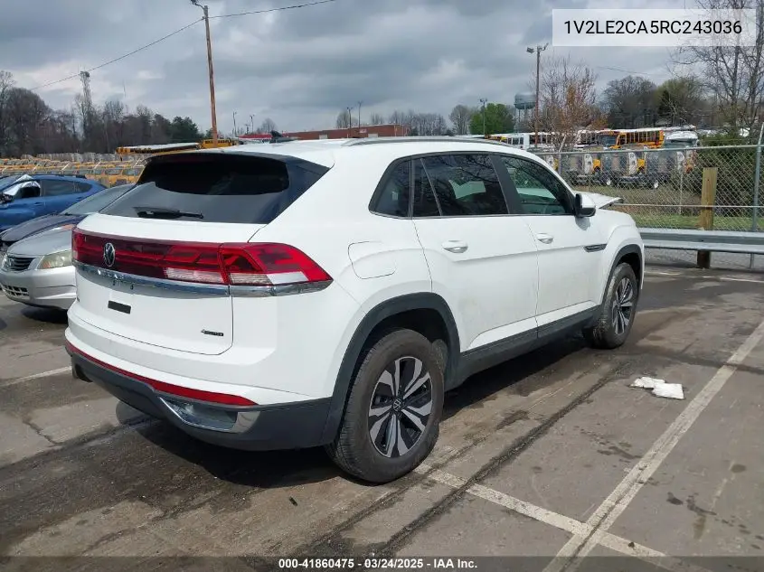 2024 Volkswagen Atlas Cross Sport 2.0T Se VIN: 1V2LE2CA5RC243036 Lot: 41860475