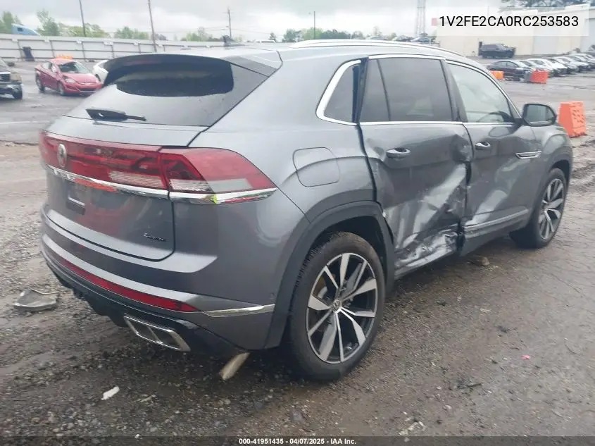 2024 Volkswagen Atlas Cross Sport 2.0T Sel Premium R-Line VIN: 1V2FE2CA0RC253583 Lot: 41951435
