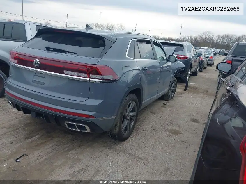 2024 Volkswagen Atlas Cross Sport 2.0T Sel R-Line VIN: 1V2AE2CAXRC232668 Lot: 41972789