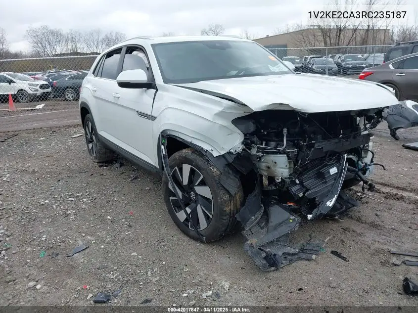 2024 Volkswagen Atlas Cross Sport 2.0T Se W/Technology VIN: 1V2KE2CA3RC235187 Lot: 42017847