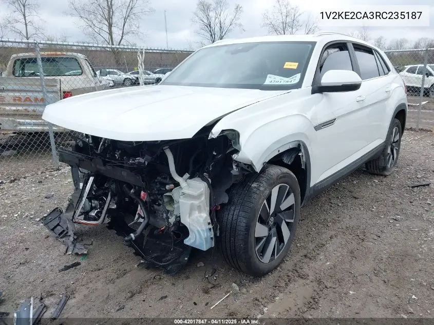 2024 Volkswagen Atlas Cross Sport 2.0T Se W/Technology VIN: 1V2KE2CA3RC235187 Lot: 42017847