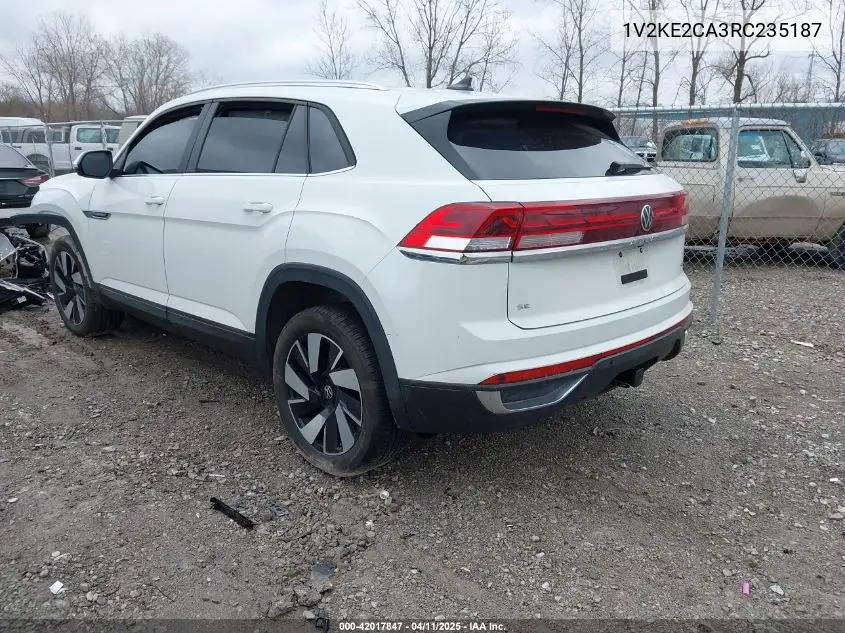 2024 Volkswagen Atlas Cross Sport 2.0T Se W/Technology VIN: 1V2KE2CA3RC235187 Lot: 42017847