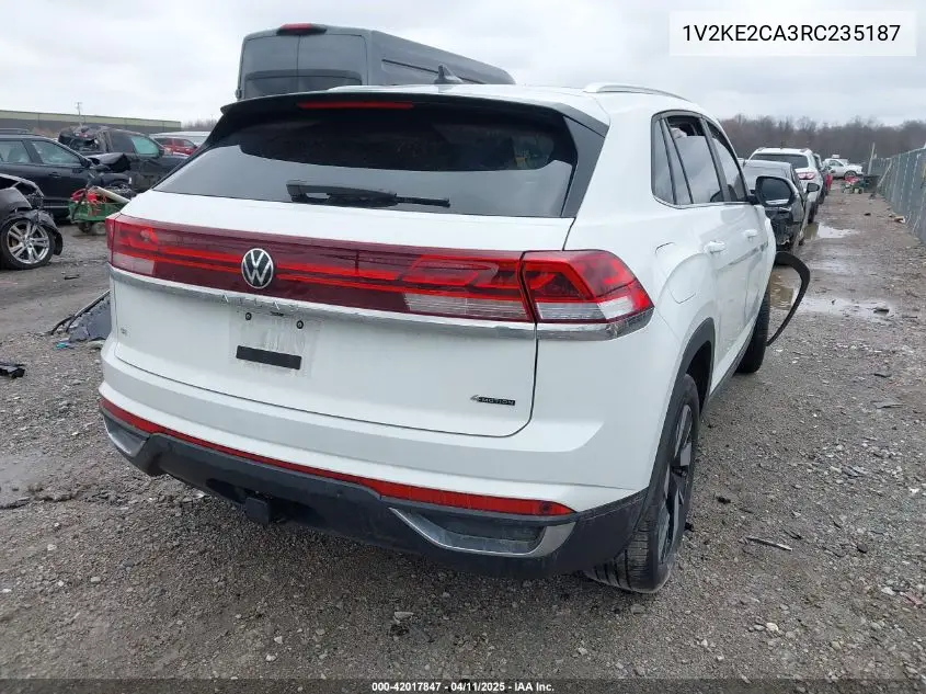2024 Volkswagen Atlas Cross Sport 2.0T Se W/Technology VIN: 1V2KE2CA3RC235187 Lot: 42017847