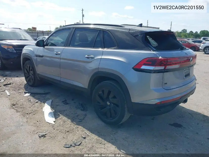 2024 Volkswagen Atlas Cross Sport 2.0T Se W/Technology VIN: 1V2WE2CA0RC201550 Lot: 42048995