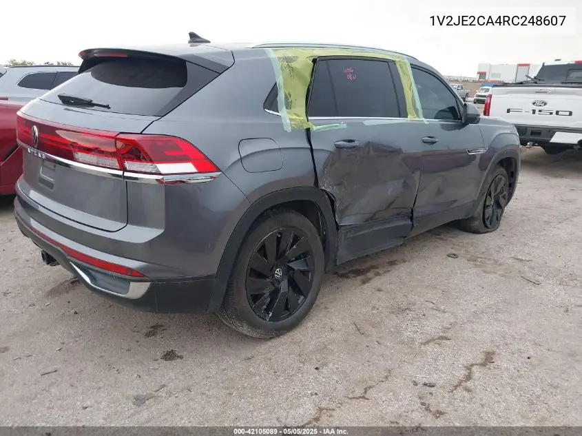 2024 Volkswagen Atlas Cross Sport 2.0T Se W/Technology VIN: 1V2JE2CA4RC248607 Lot: 42105089