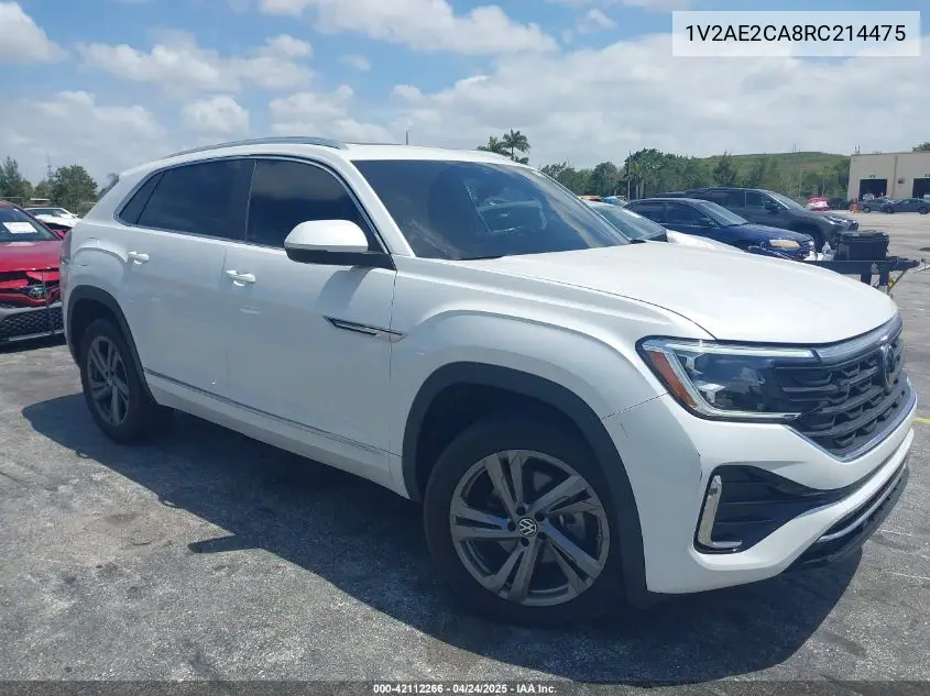 2024 Volkswagen Atlas Cross Sport 2.0T Sel R-Line VIN: 1V2AE2CA8RC214475 Lot: 42112266